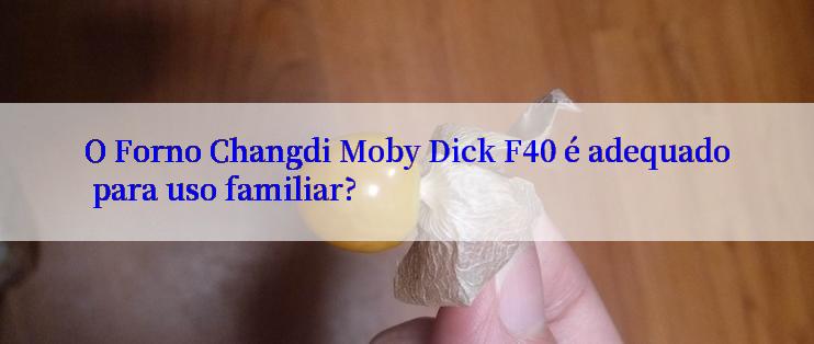 O Forno Changdi Moby Dick F40 é adequado para uso familiar?