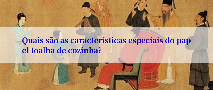 Quais são as características especiais do papel toalha de cozinha?