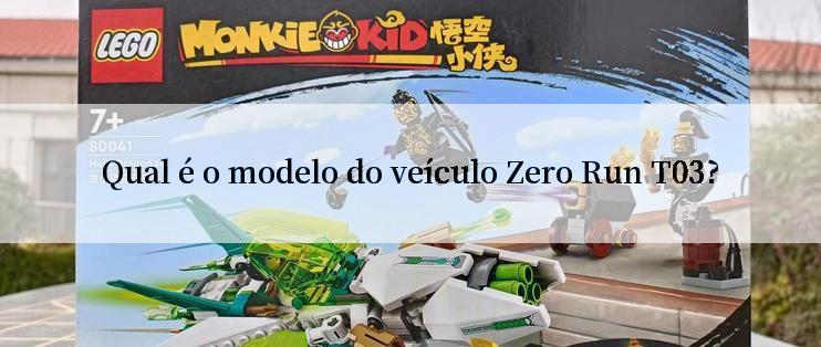 Qual é o modelo do veículo Zero Run T03?