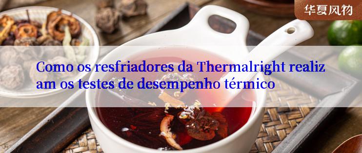 Como os resfriadores da Thermalright realizam os testes de desempenho térmico