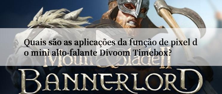 Quais são as aplicações da função de pixel do mini alto-falante Divoom Timebox?