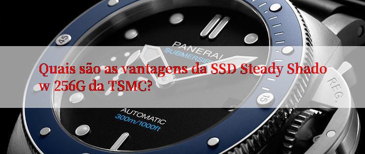 Quais são as vantagens da SSD Steady Shadow 256G da TSMC?