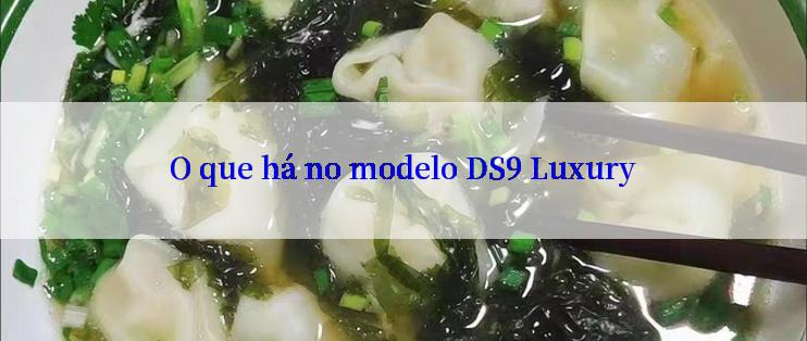 O que há no modelo DS9 Luxury