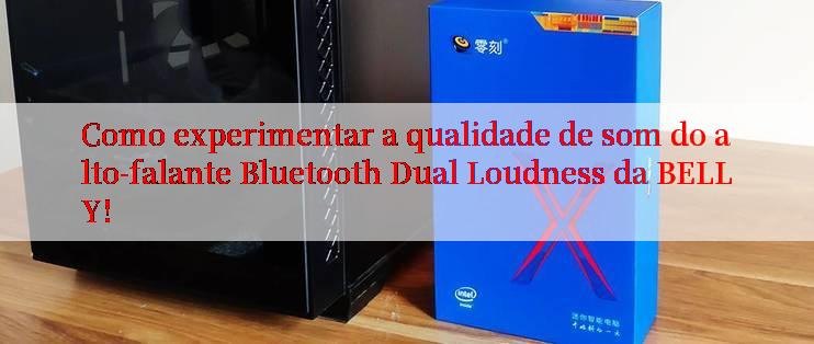 Como experimentar a qualidade de som do alto-falante Bluetooth Dual Loudness da BELLY!