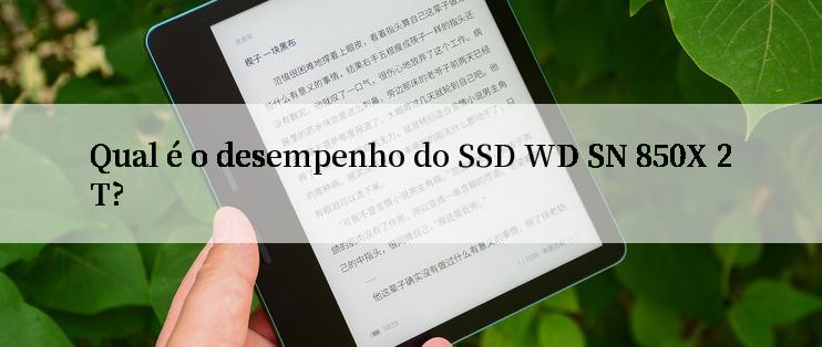 Qual é o desempenho do SSD WD SN 850X 2T?