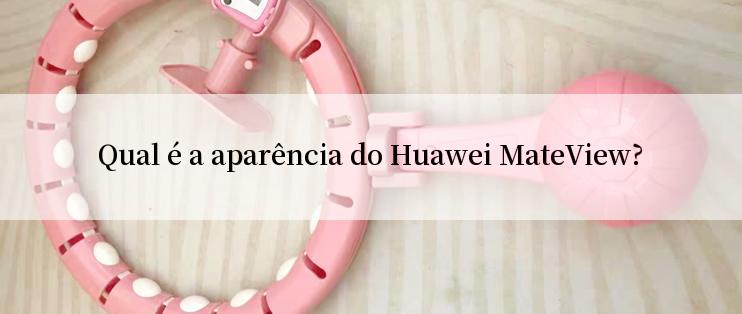 Qual é a aparência do Huawei MateView?