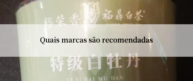 Quais marcas são recomendadas