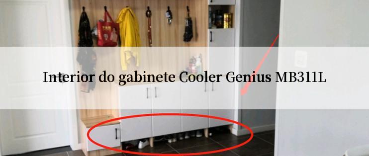 Interior do gabinete Cooler Genius MB311L