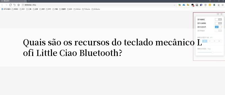 Quais são os recursos do teclado mecânico Lofi Little Ciao Bluetooth?