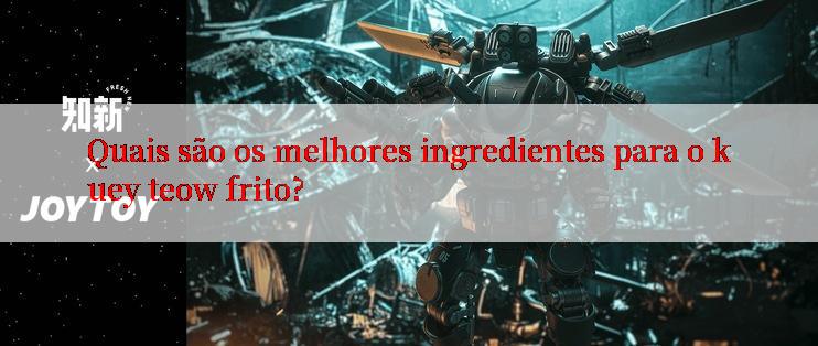 Quais são os melhores ingredientes para o kuey teow frito?