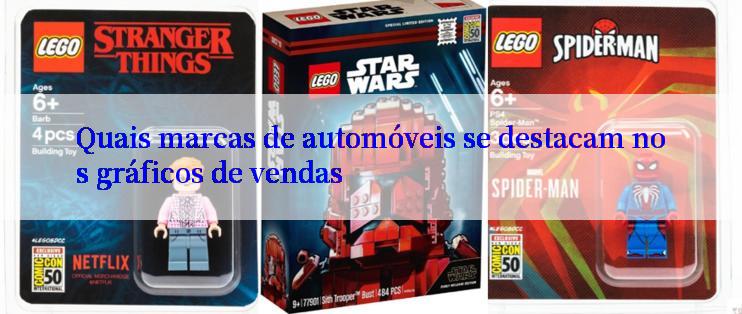 Quais marcas de automóveis se destacam nos gráficos de vendas