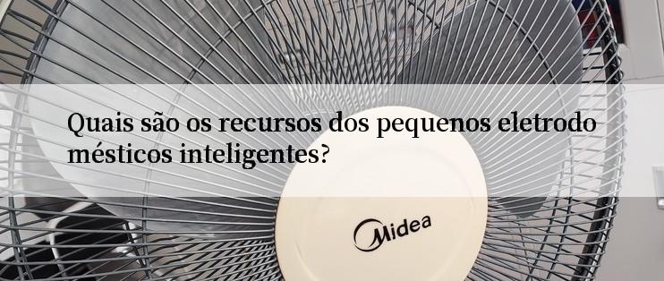 Quais são os recursos dos pequenos eletrodomésticos inteligentes?