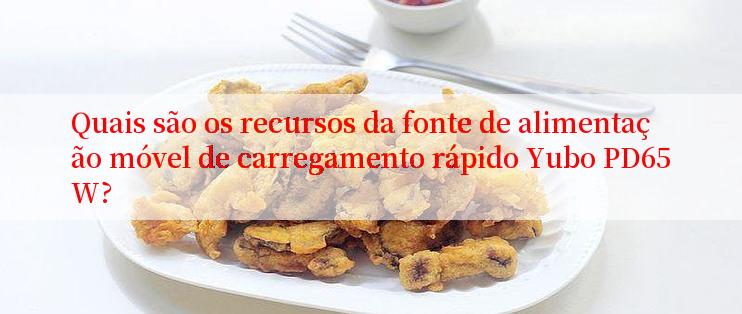 Quais são os recursos da fonte de alimentação móvel de carregamento rápido Yubo PD65W?