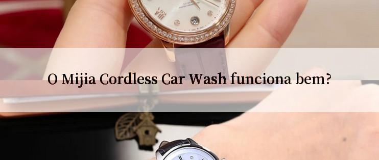 O Mijia Cordless Car Wash funciona bem?