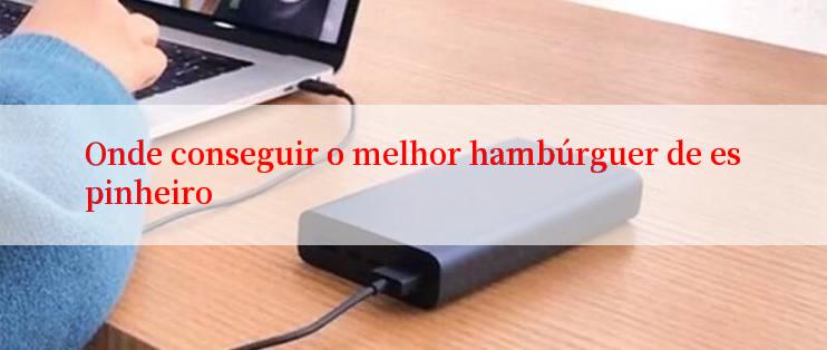 Onde conseguir o melhor hambúrguer de espinheiro