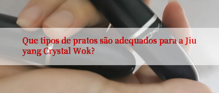 Que tipos de pratos são adequados para a Jiuyang Crystal Wok?