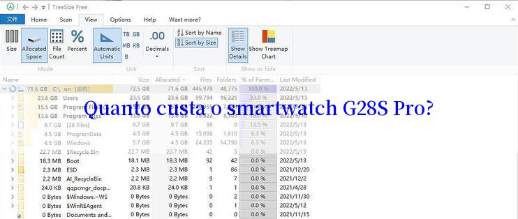 Quanto custa o smartwatch G28S Pro?