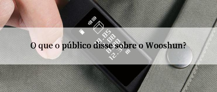 O que o público disse sobre o Wooshun?