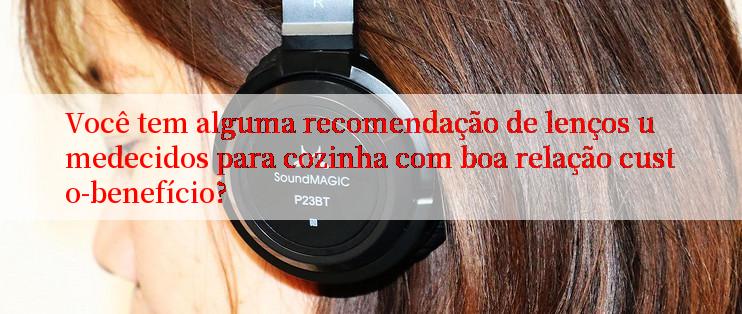 Você tem alguma recomendação de lenços umedecidos para cozinha com boa relação custo-benefício?