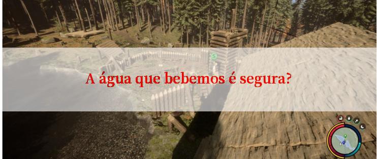 A água que bebemos é segura?