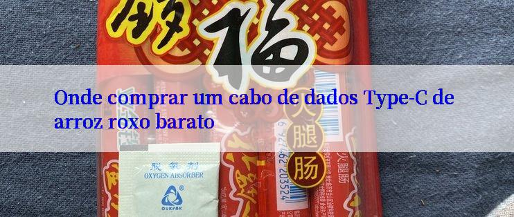 Onde comprar um cabo de dados Type-C de arroz roxo barato