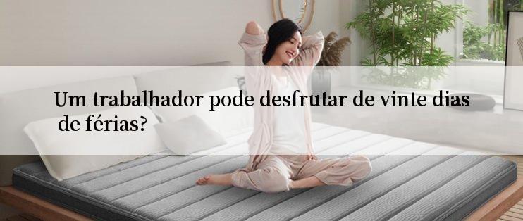 Um trabalhador pode desfrutar de vinte dias de férias?