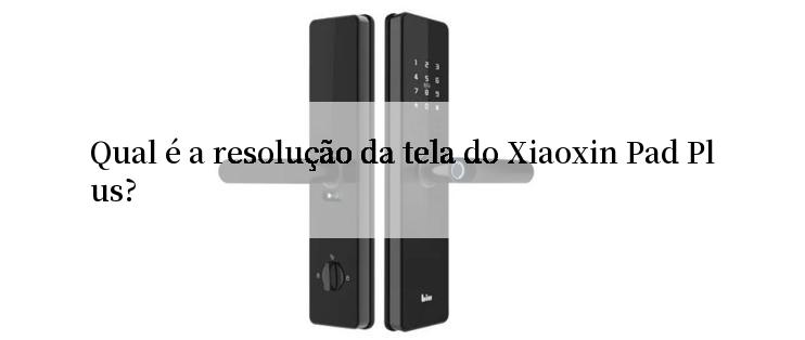 Qual é a resolução da tela do Xiaoxin Pad Plus?