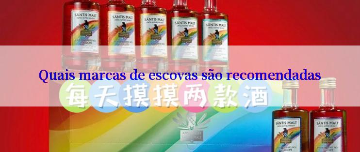 Quais marcas de escovas são recomendadas