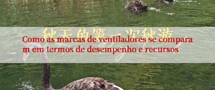 Como as marcas de ventiladores se comparam em termos de desempenho e recursos