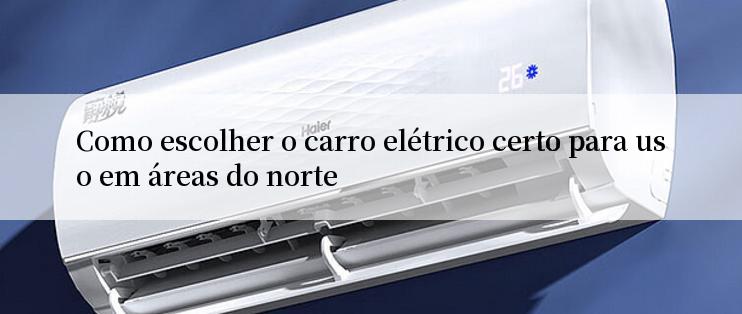 Como escolher o carro elétrico certo para uso em áreas do norte