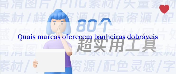 Quais marcas oferecem banheiras dobráveis

