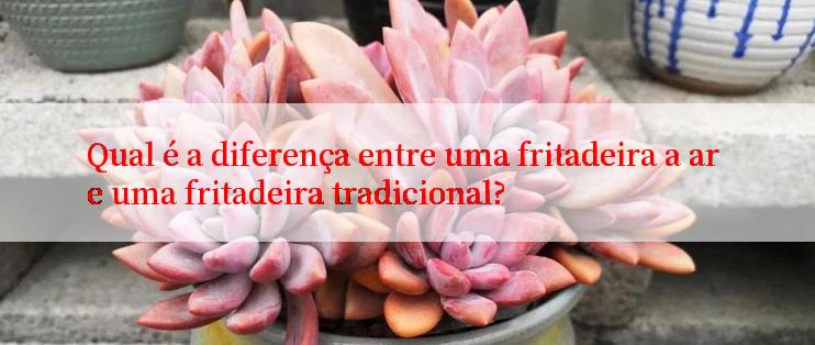 Qual é a diferença entre uma fritadeira a ar e uma fritadeira tradicional?