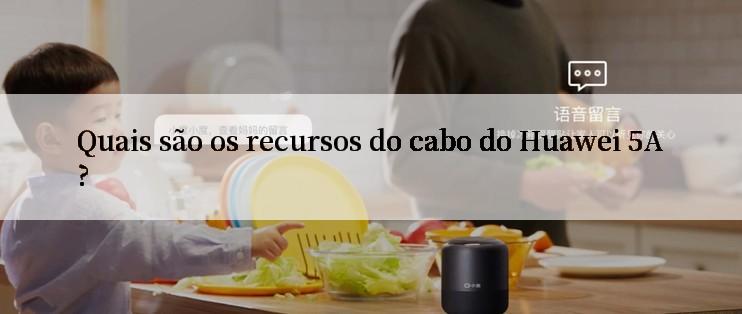 Quais são os recursos do cabo do Huawei 5A?