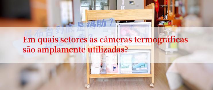 Em quais setores as câmeras termográficas são amplamente utilizadas?