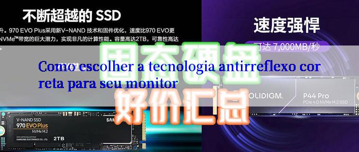 Como escolher a tecnologia antirreflexo correta para seu monitor