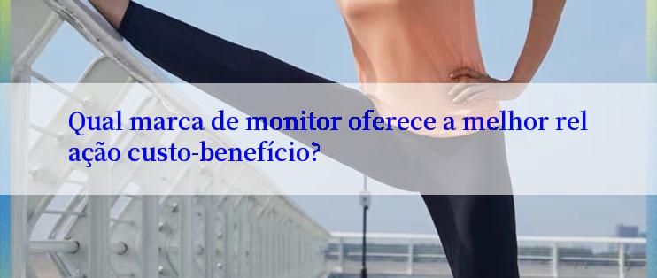 Qual marca de monitor oferece a melhor relação custo-benefício?